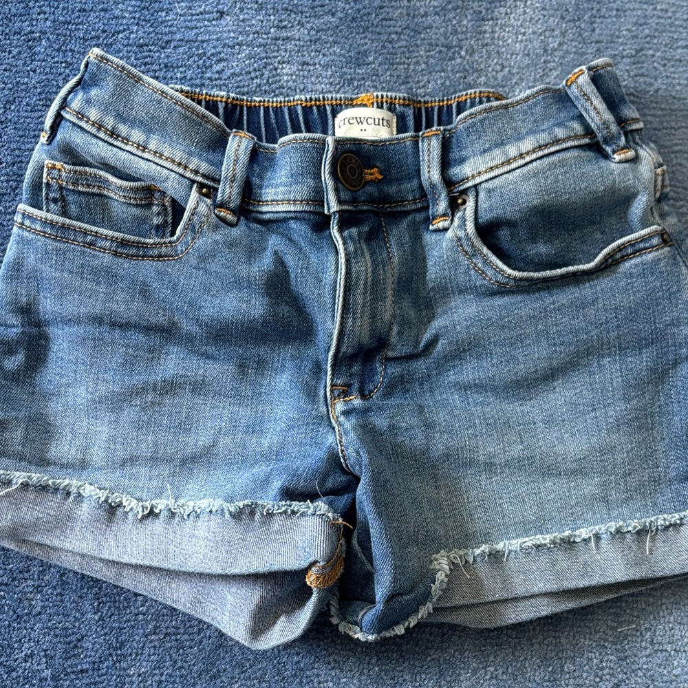 Girls sz 8 Crewcuts by j crew Blue Denim Shorts